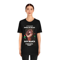 Buy Black Hair Short Sleeve Tee